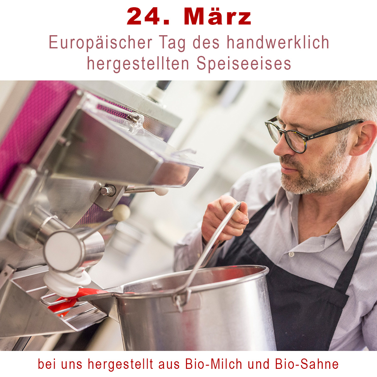 Tag des handwerklich hergestellten Speiseeises